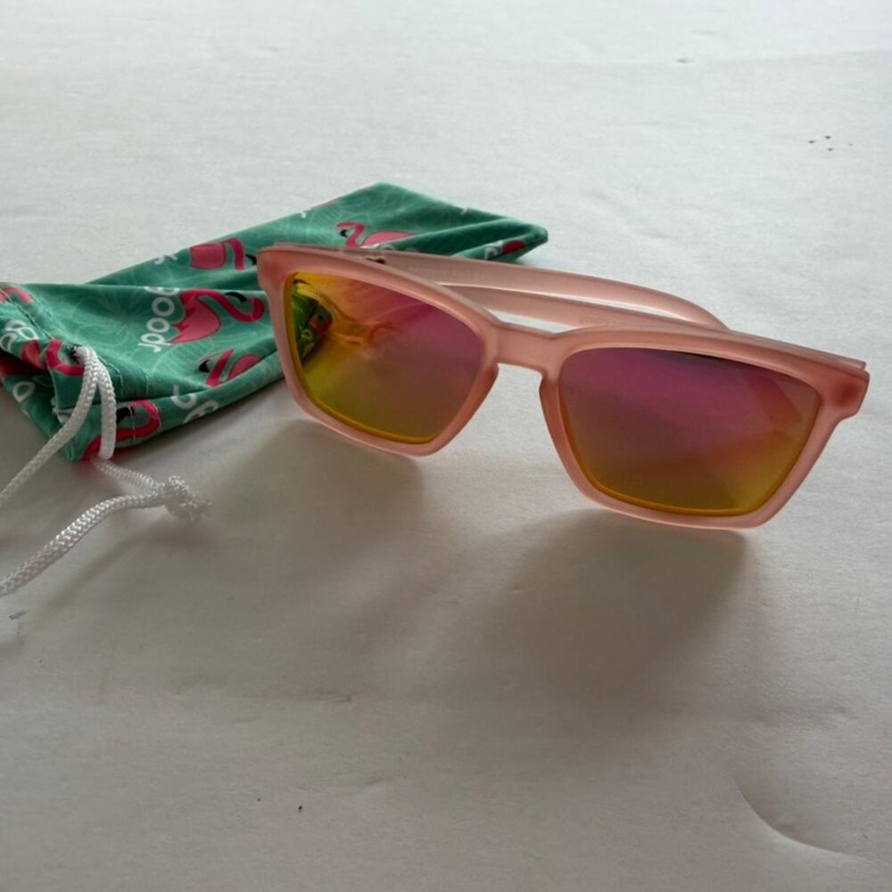 GOODR Small Slate G Shrimpin' Aint Easy Youth Kids Pink Sunglasses